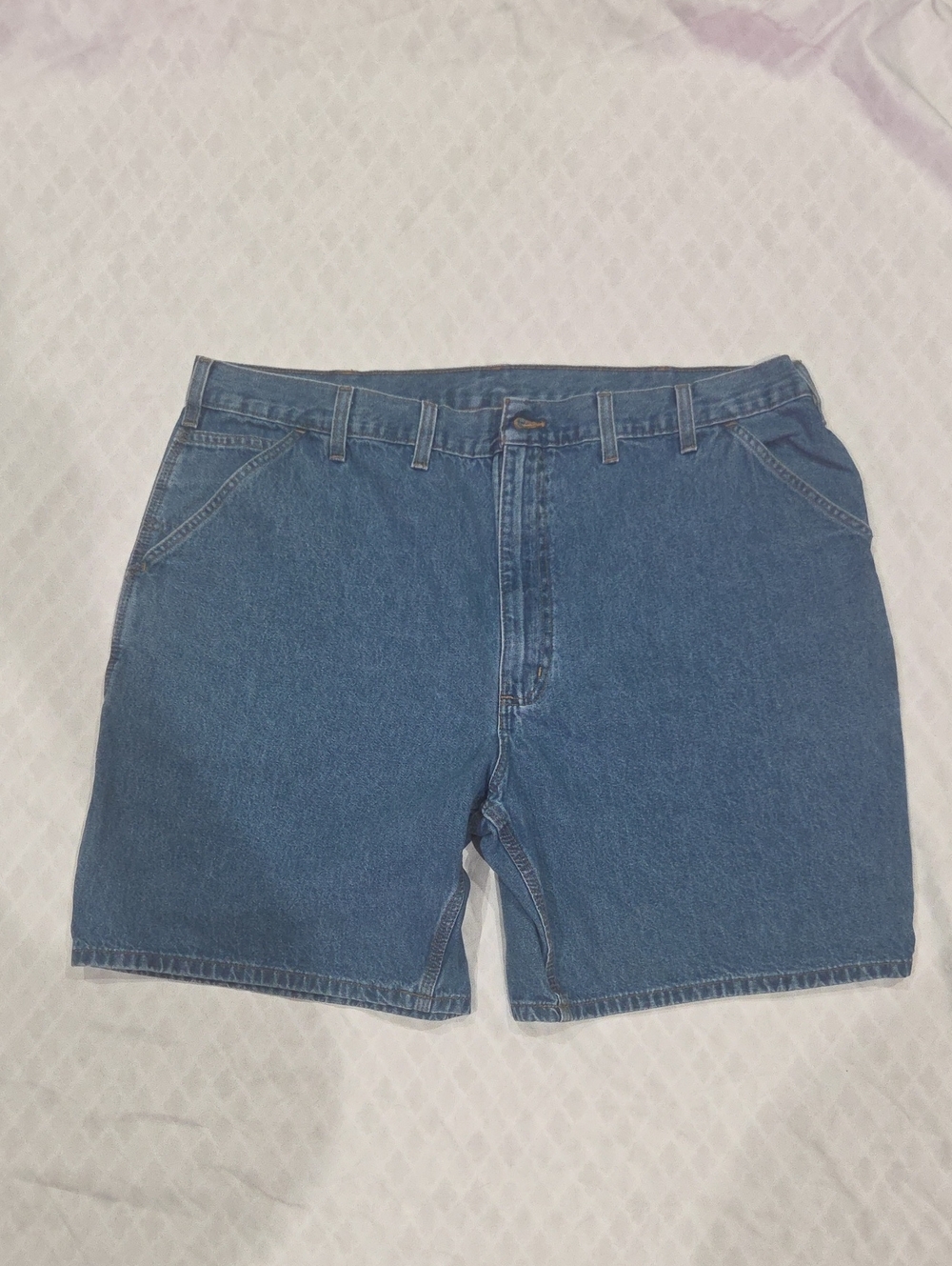 Carhartt Men's Denim Jean Shorts in Blue Stonewash Size44          2